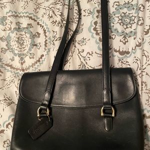 Vintage Coach double strap 12” x 9” bag.  Classic look with supple leather.